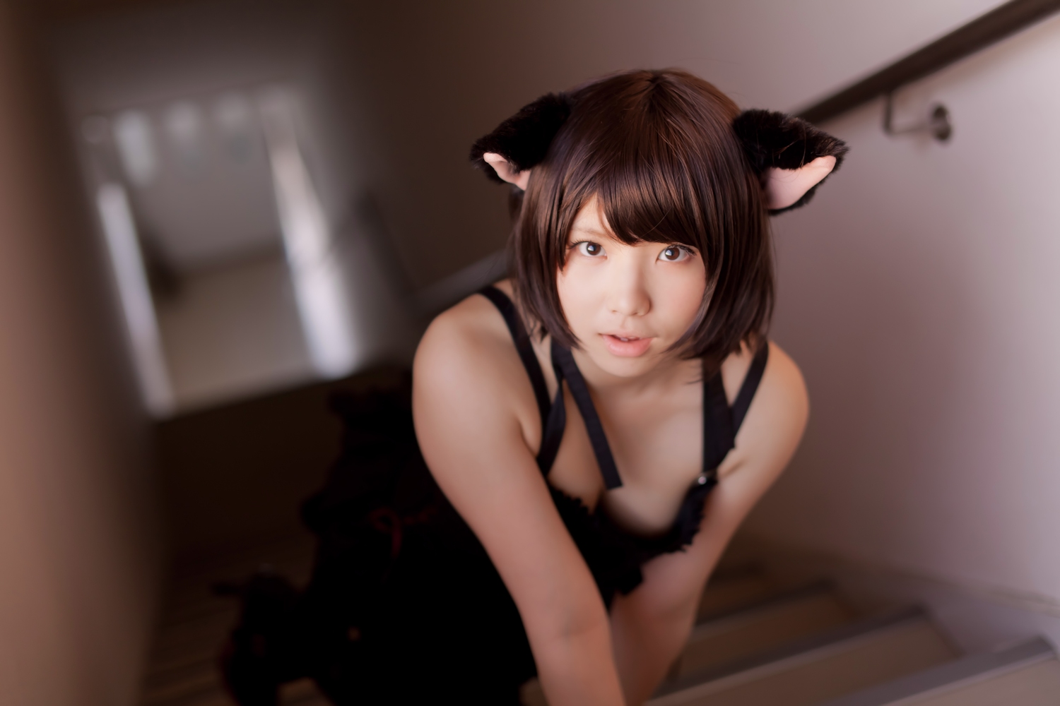 [enako] [enacat black] black silk cat girl(85)